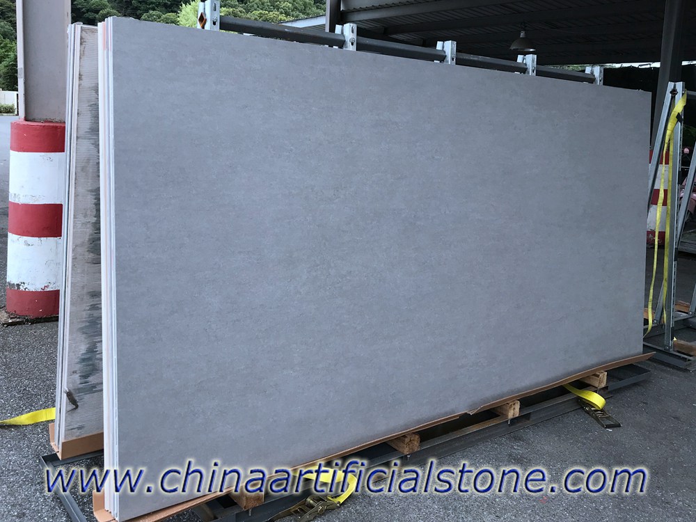 Cement Grey Sintered Stone Slab 3200x1600x12mm