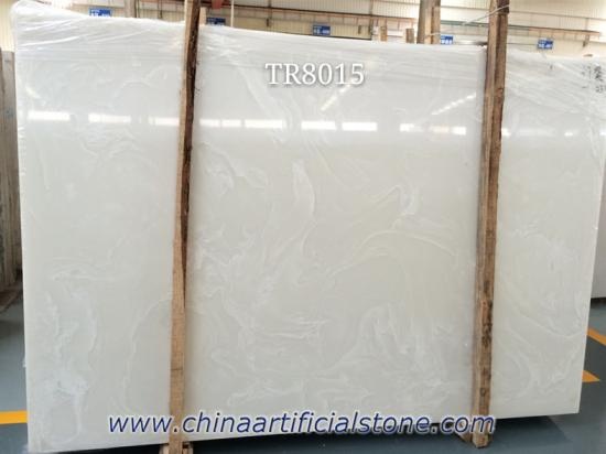 Backlit Pure White Artificial Onyx Stone Panel