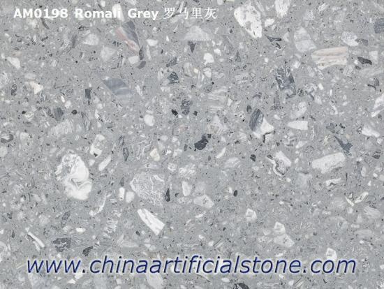 Engineered Grey Marble with Large Marble Aggregate