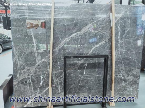 Hermes Grey Marble China Grey with White Veins Marble Slab