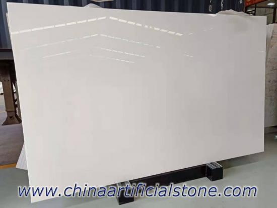 Pure White Nano Glass Granite Stone Slab