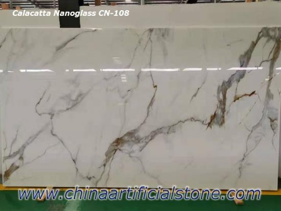 Nano Calacatta White Granite Slab CN108