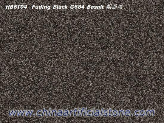 Black Porcelain Paver Tile G684 Black Basalt Look