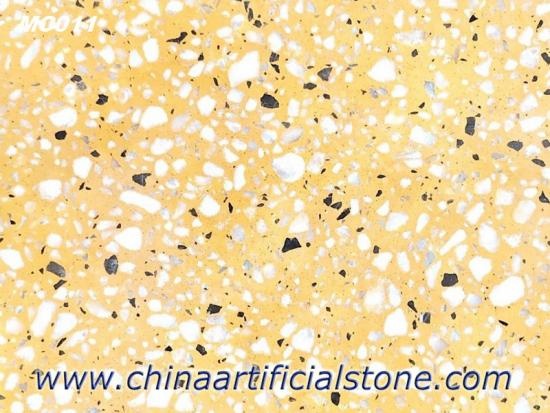Yellow Terrazzo Tiles Slabs for Flooring and Wall