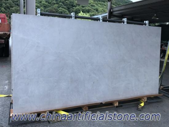 Grey Marble Look Sintered Compact Stone Slab