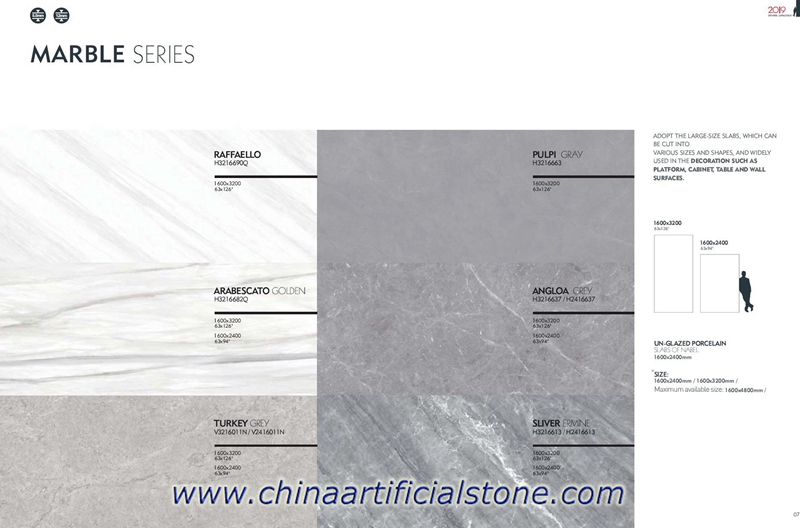 Large Format Marble Ceramic Panels