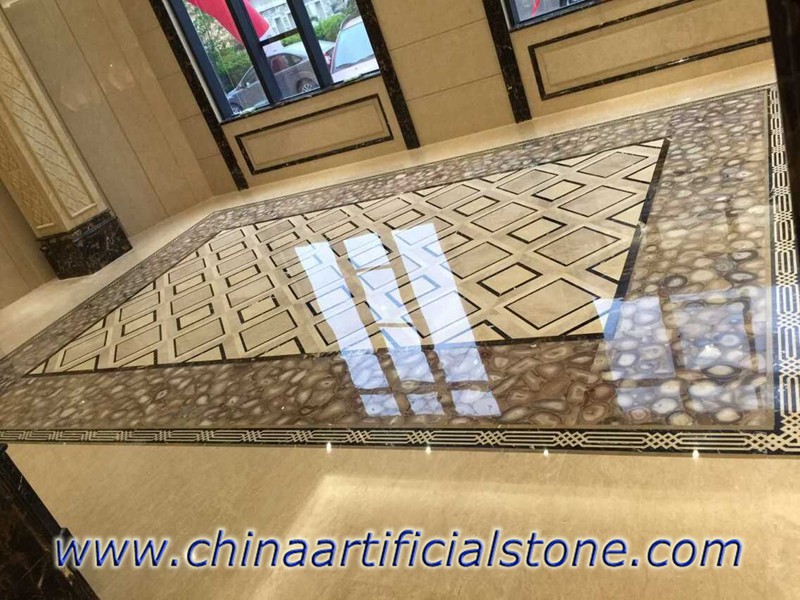 Light Grey Agate Flooring