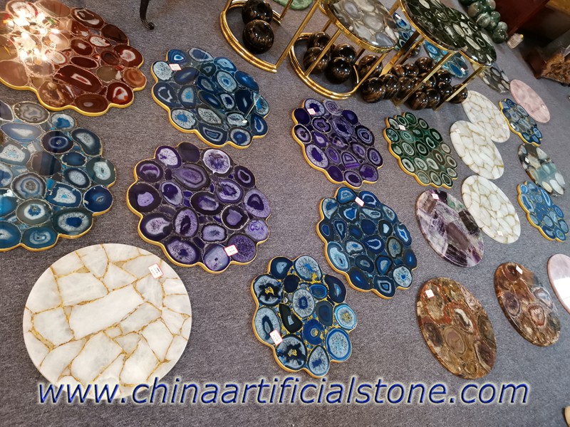 Semiprecious stone Side Table Tops