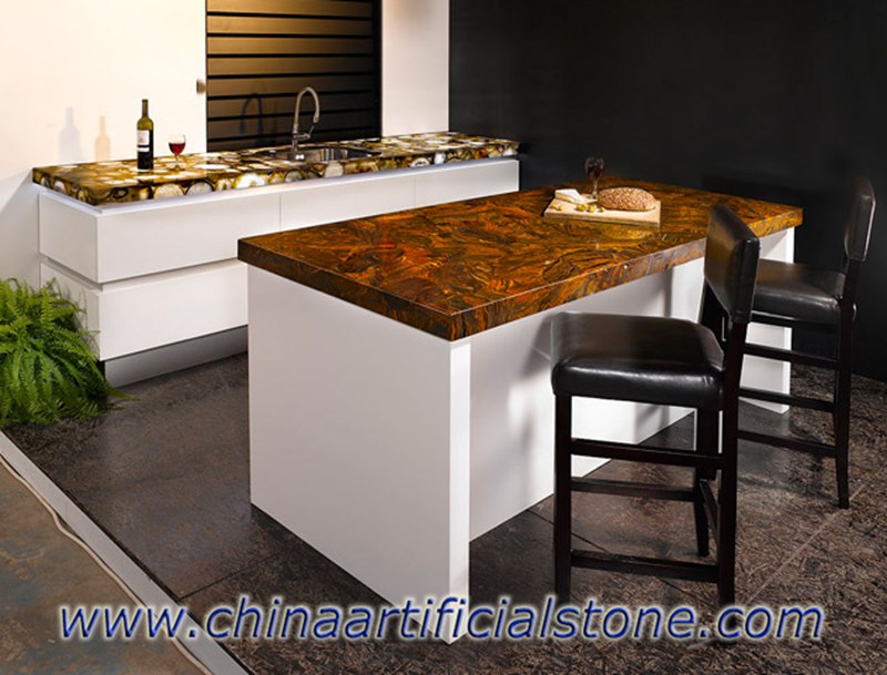 Tiger Iron Gemstone Countertops