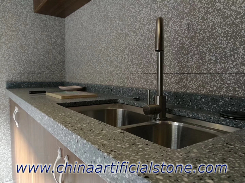 Concrete Terrazzo Kitchen Countertops