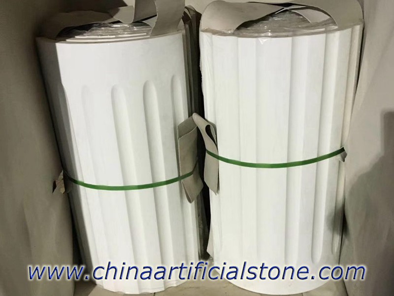 Nanoglass Nano White Marble Roman Column Panels