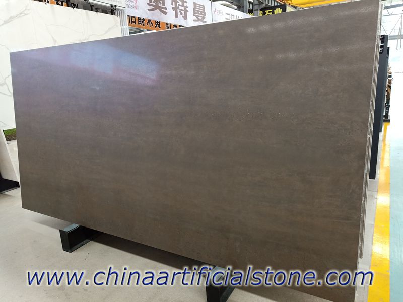 Iron Corten Metal Brown Sintered Stone Slabs