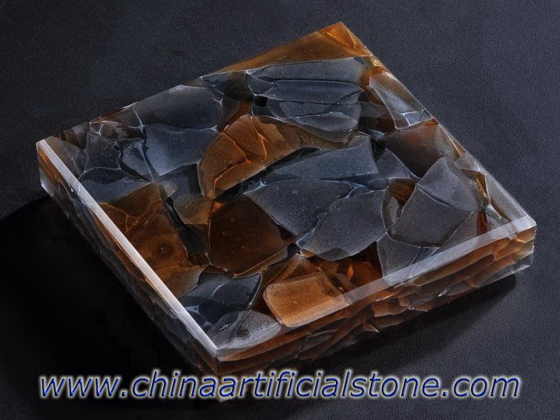 Harmony Glass2 Jade Sea Glass slabs R-618