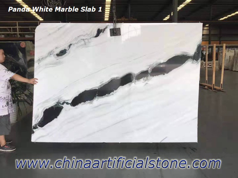 China Panda White Marble Slabs