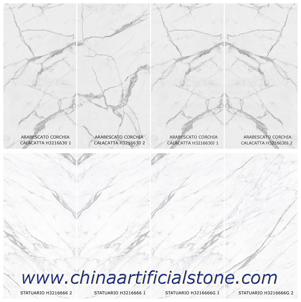 China Calcatta Porcelain Slabs 3200x1600mm