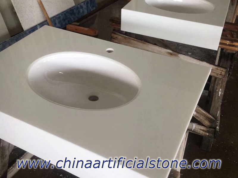 Nanoglass Vanity Tops with Miter Edge