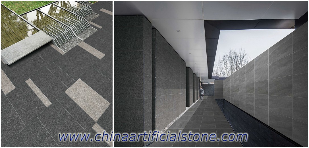 Black Porcelain Paver Tiles 600x600x20mm