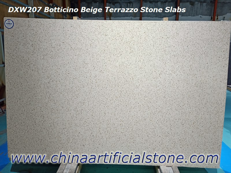 Botticino Beige Terrazzo Stone Slabs