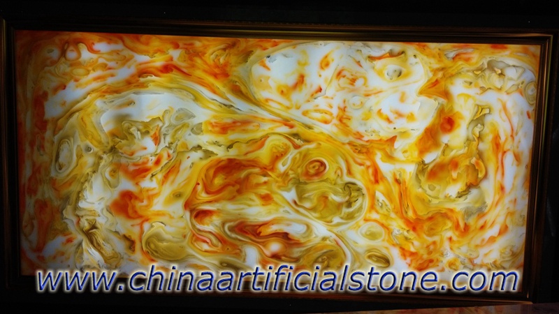 Artificial Translucent Onyx Stone Wall Panels 