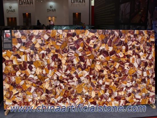 Multi Red Jasper Gemstone Tiles Slabs