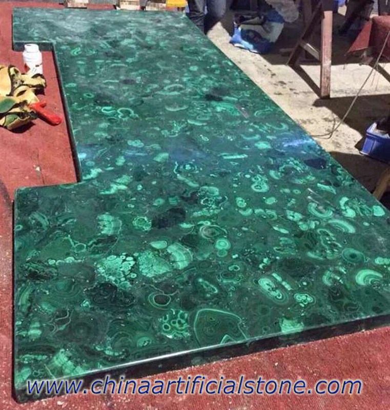 Malachite Green Semiprecious Stone Tiles Slabs Countertops 