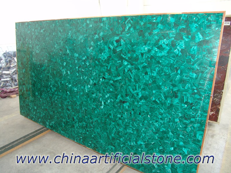Malachite Green Semiprecious Stone Tiles Slabs Countertops 