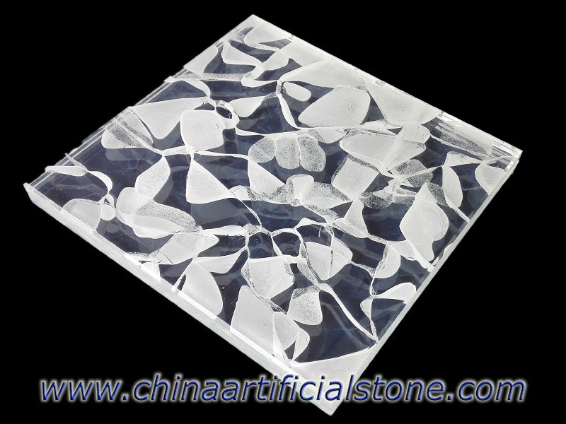 Jade Glass Stone Translucent Recycled Glass Stone Panels 