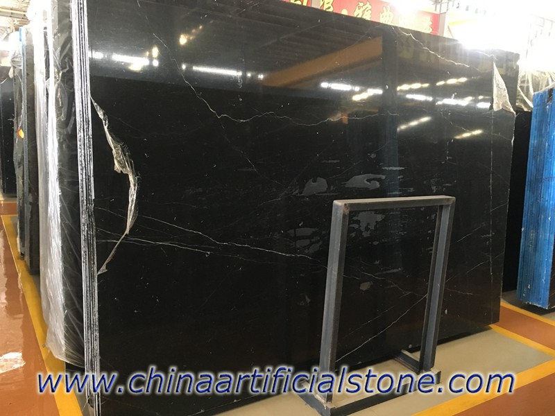 China Nero Marquina Marble Slabs and Tiles 