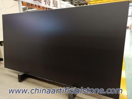 Large Format Basalt Black Porcelain Matt Slab