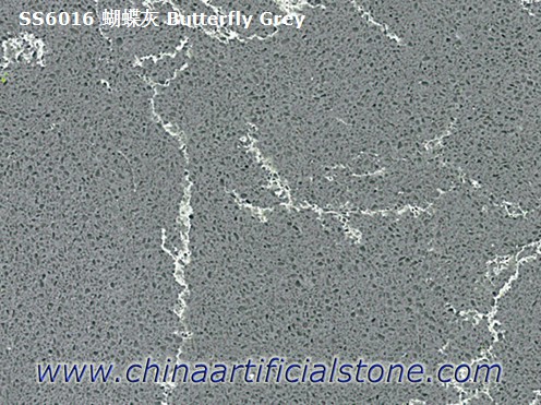 Grey Carrara Grey With White Veins Quartz Slabs 