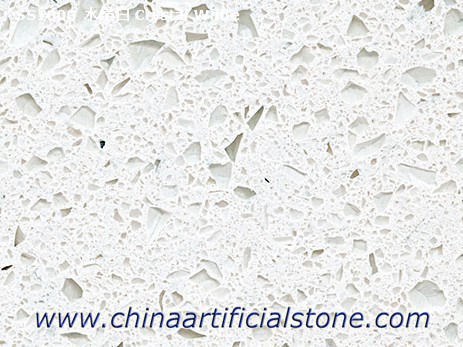 Sparkling White Stellar Snow Quartz Stone Suppliers Enming Stone