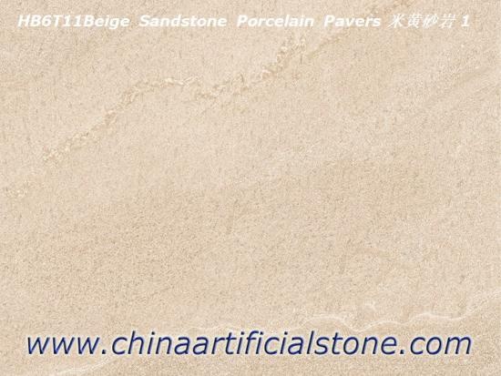 Beige Sandstone Outdoor Porcelain Paving Slab