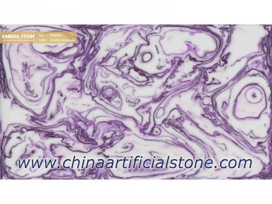 Backlit Purble Artificial Onyx Sheet TR8009