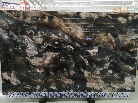 China Phantom Black Marble Slab