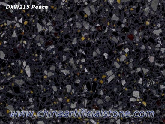 Black Terrazzo Tiles and Slabs For Floor and Wall