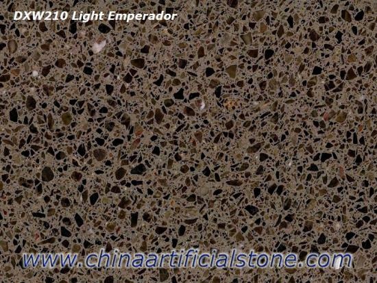 Light Emperador Brown Terrazzo Tiles