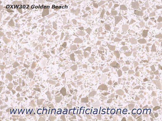 Golden Terrazzo Marble Wall Tiles Slabs