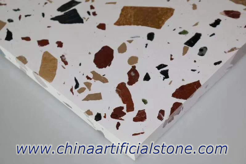 Large Aggregate Terrazzo Slabs for Bench Tops 