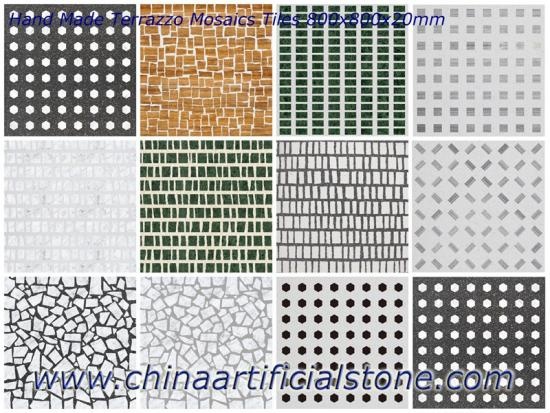 Handmade terrazzo mosaics flooring tiles 800x800