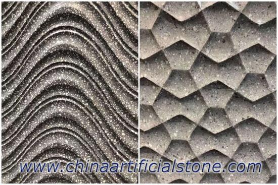 Inorganic terrazzo wall decoration panels tiles