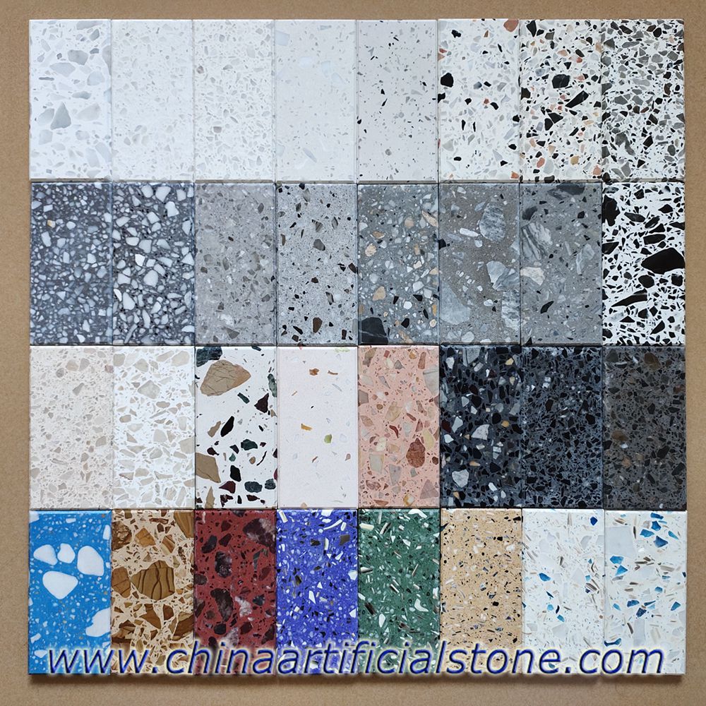 Terrazzo Agglomerate Floor Tiles 800x800x20mm 