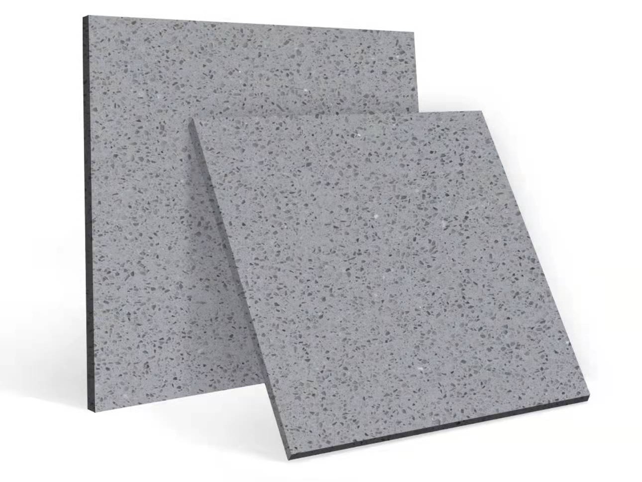 Silver Grey Agglocement Terrazzo Floor Tiles 